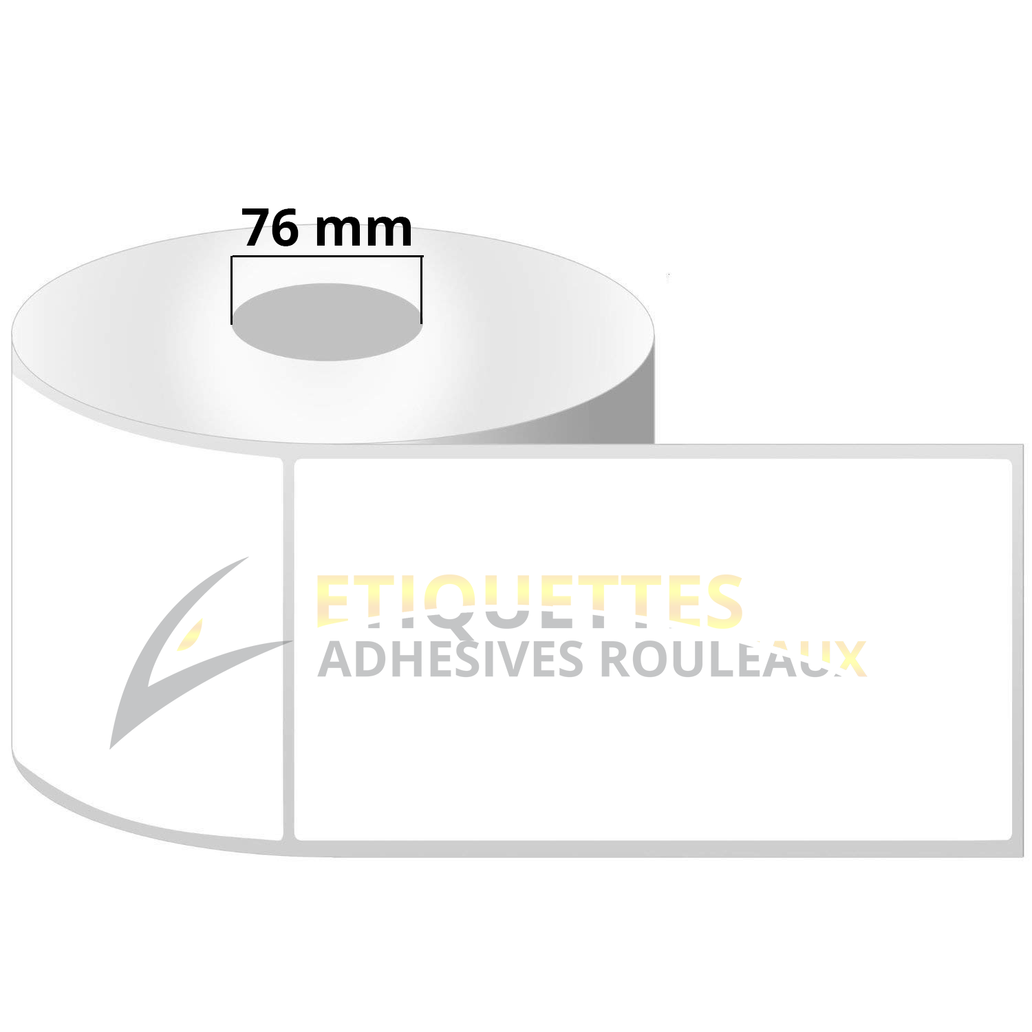 rouleau etiquettes thermique direct en rouleau mandrin 76